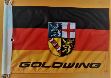 Saarland mit Wappen, 40 x 26 cm & Goldwing. passend für 678-016B & 678-016